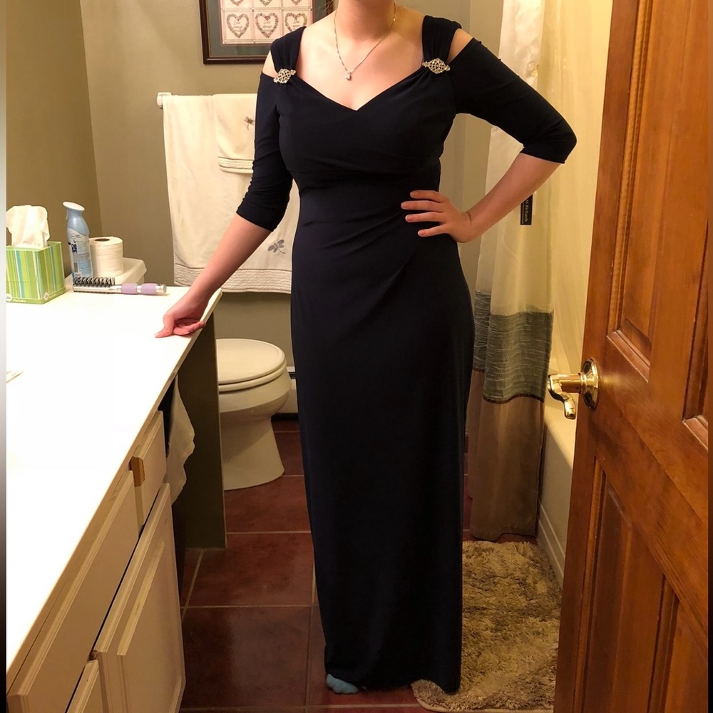 Size 10 navy blue prom dress